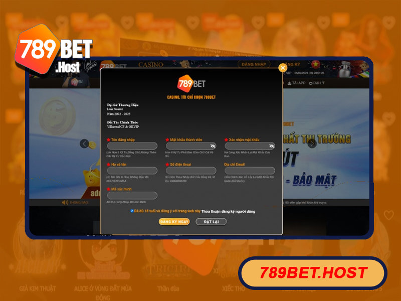 Các bước trải nghiệm Casino tại nhà cái 789Bet dễ dàng